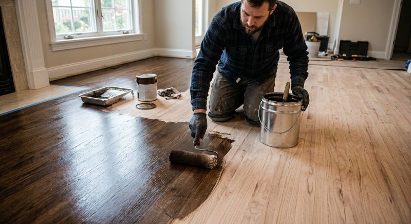 Hardwood Floor Staining in Alpharetta, GA