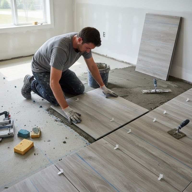Mosaic Tile Floor Installation in Fredericksburg, VA