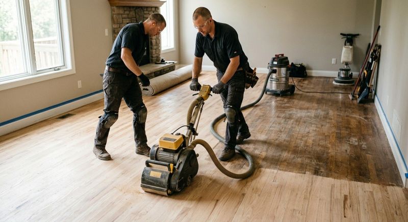Walnut Floor Refinishing in Overland Park, KS
